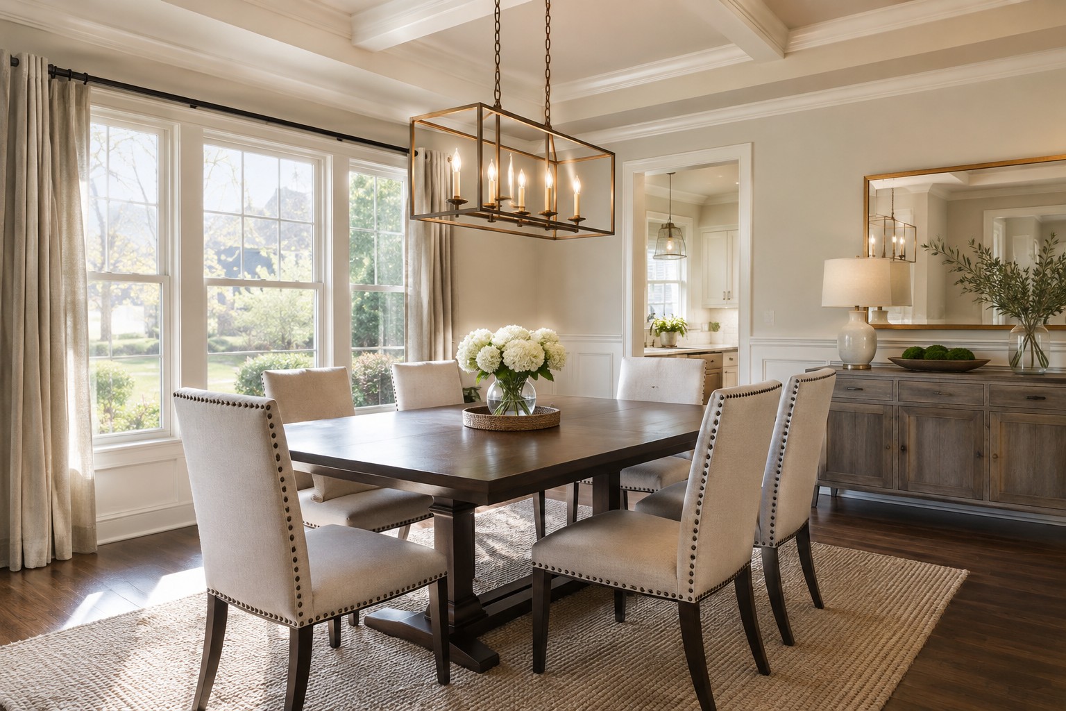 A bright Atlanta area home interior, illustrative